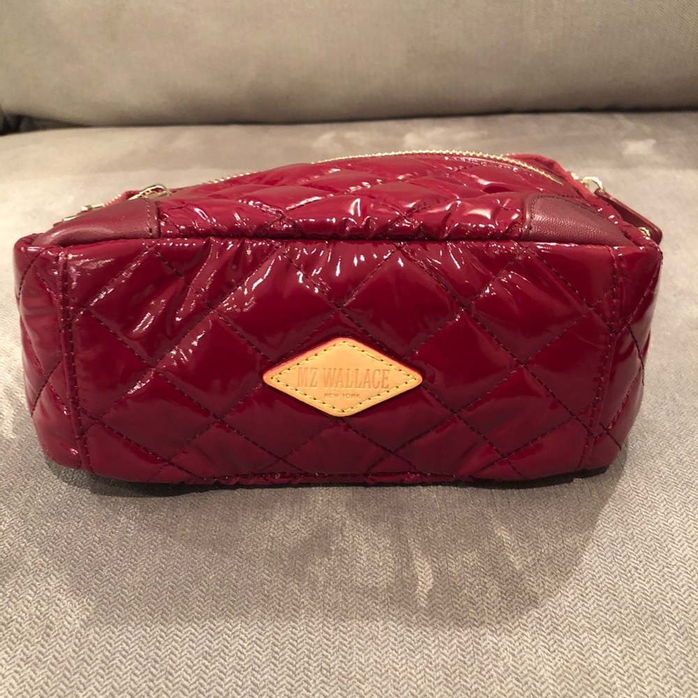❤️ MZ Wallace Cranberry Lacquer Mini Crosby ❤️ - Picture 5 of 5